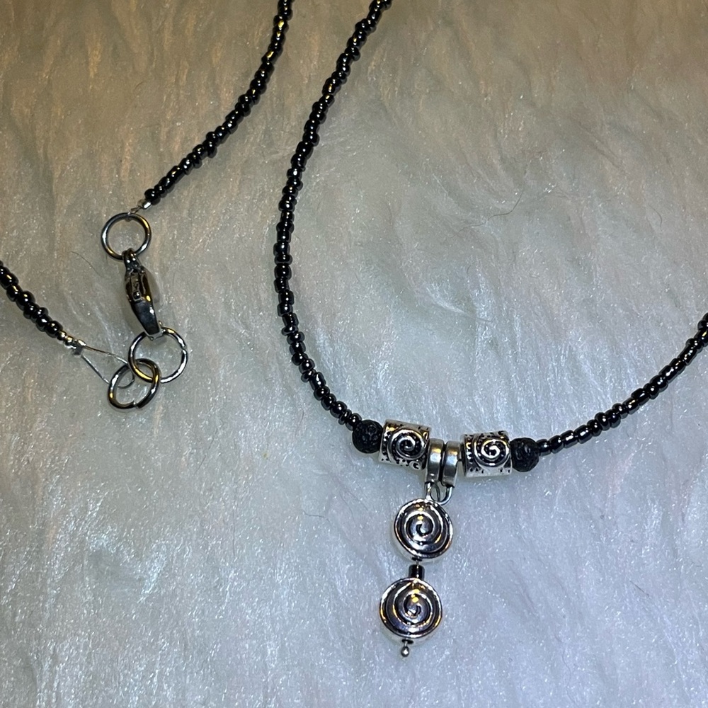 Handmade Spiral 🌀 Beaded Necklace